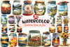 Summer View In Jar Clipart Bundle