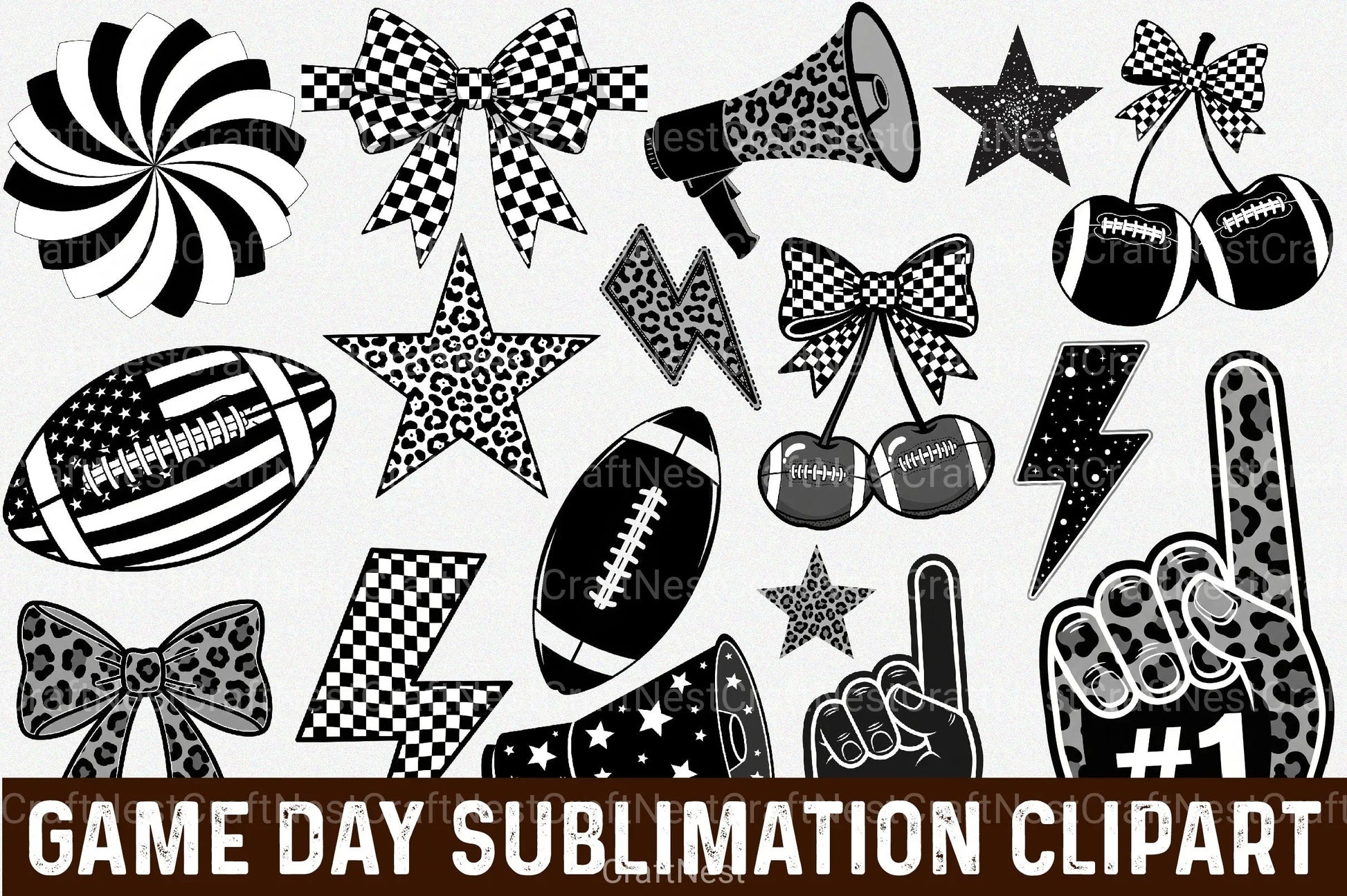 Game Day Clipart Bundle - CraftNest - Digital Crafting and Art