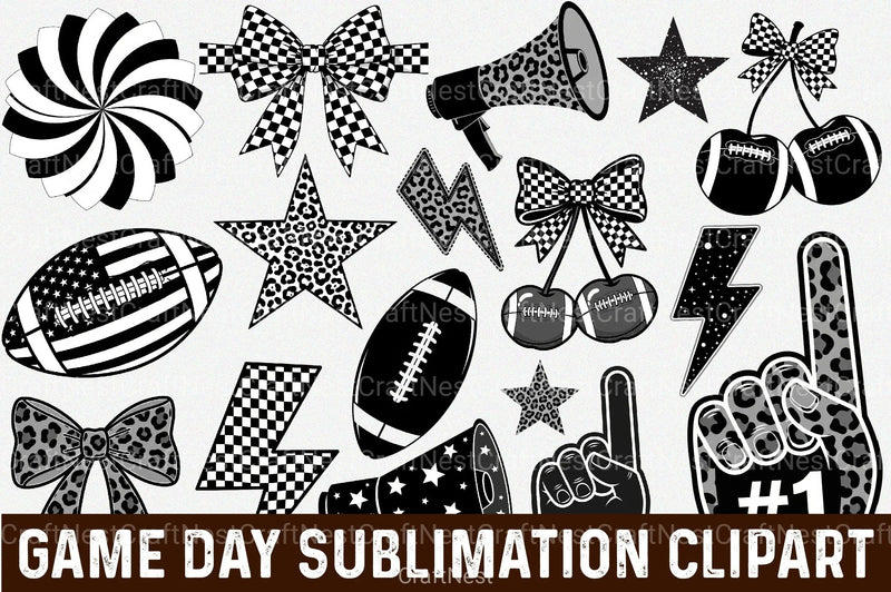 Game Day Clipart Bundle - CraftNest - Digital Crafting and Art