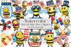 4th of July Bee Clipart Bundle