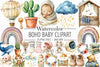 Boho Baby Clipart Bundle