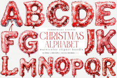 Christmas Alphabet Clipart Bundle 7 - CraftNest - Digital Crafting and Art