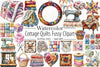 Cottage Quilts Clipart Bundle
