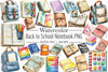 Back To School Notebook Clipart Bundle