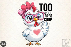 Too Cool Chicken Clipart Bundle - CraftNest - Digital Crafting and Art