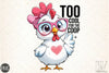 Too Cool Chicken Clipart Bundle