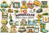Yellow Green Autumn Cottage Clipart Bundle 2