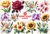 Elegant Flower Clipart Bundle