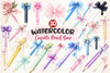 Coquette School Pencil Bow Clipart Bundle