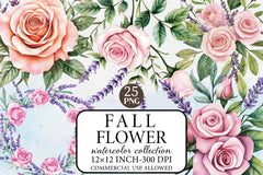 Fall Flower Clipart Bundle 1 - CraftNest - Digital Crafting and Art