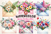 Spring Envelope Flower Letter Clipart Bundle 2