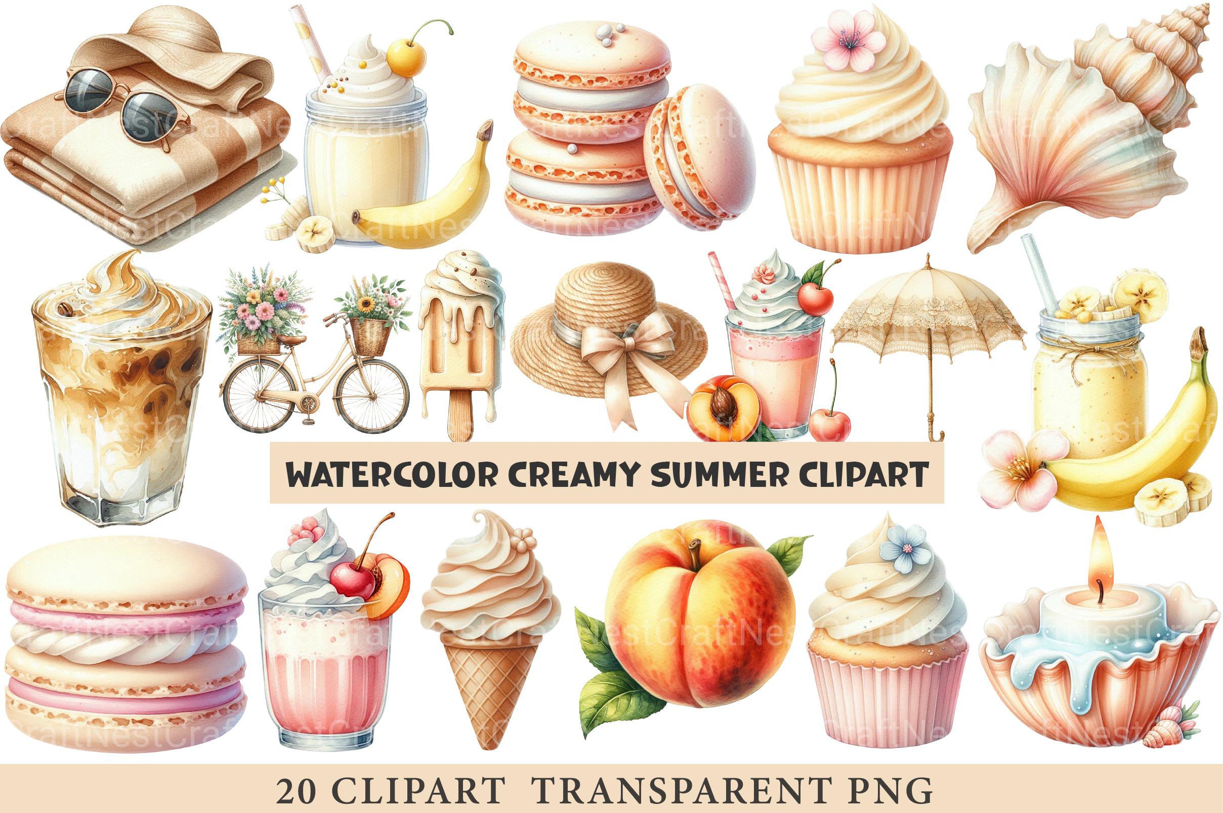 Creamy Summer Clipart