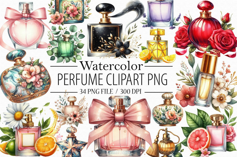 Perfume Clipart Bundle 3 - CraftNest - Digital Crafting and Art