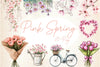 Pink Spring Clipart Bundle 3