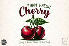 Farm Fresh Cherry Clipart Bundle - CraftNest - Digital Crafting and Art