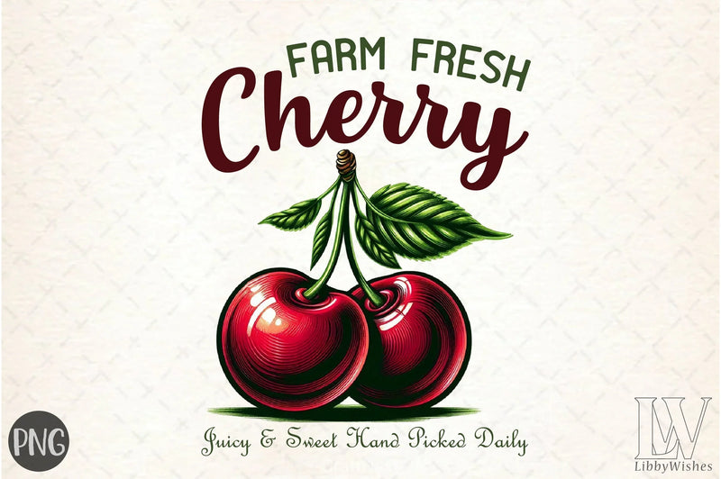 Farm Fresh Cherry Clipart Bundle - CraftNest - Digital Crafting and Art
