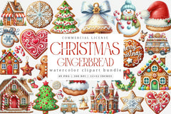 Gingerbread Houses Christmas Cookie Clipart Bundle - CraftNest - Digital Crafting and Art