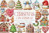 Gingerbread Houses Christmas Cookie Clipart Bundle