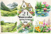 Spring Scenery Clipart Bundle