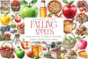 Falling Apples Clipart Bundle