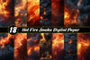 Hot Fire Smoke Background