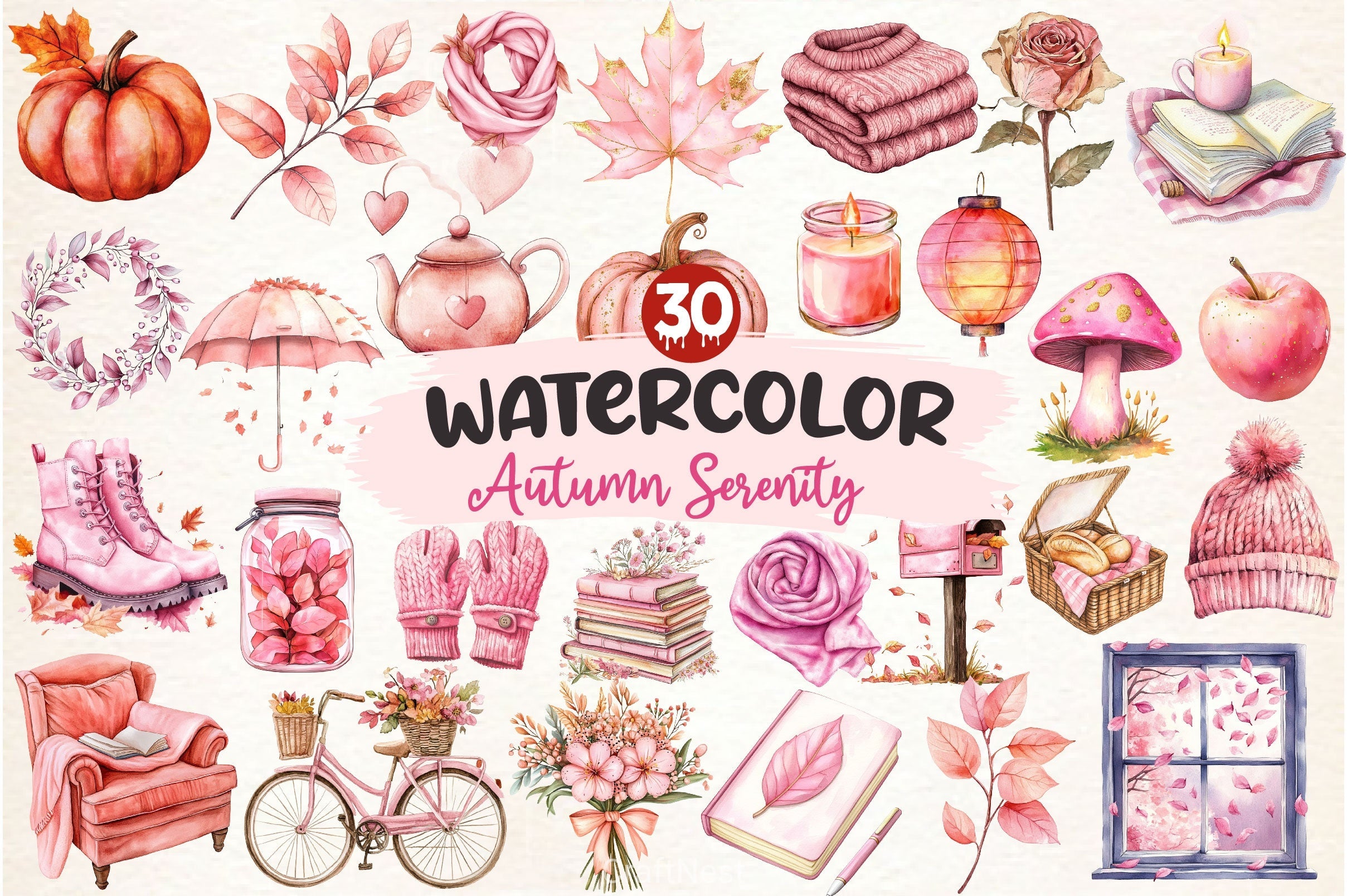 Autumn Serenity Clipart Bundle