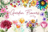 Garden Flowers Clipart Bundle