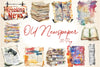 Old Newspaper Clippings Clipart Bundle