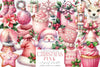 Pink Christmas Clipart Bundle