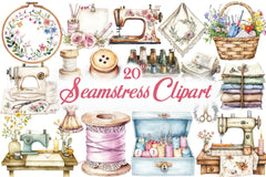 Seamstress Clipart Bundle - CraftNest - Digital Crafting and Art