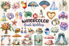 Beach Wedding Set Clipart Bundle