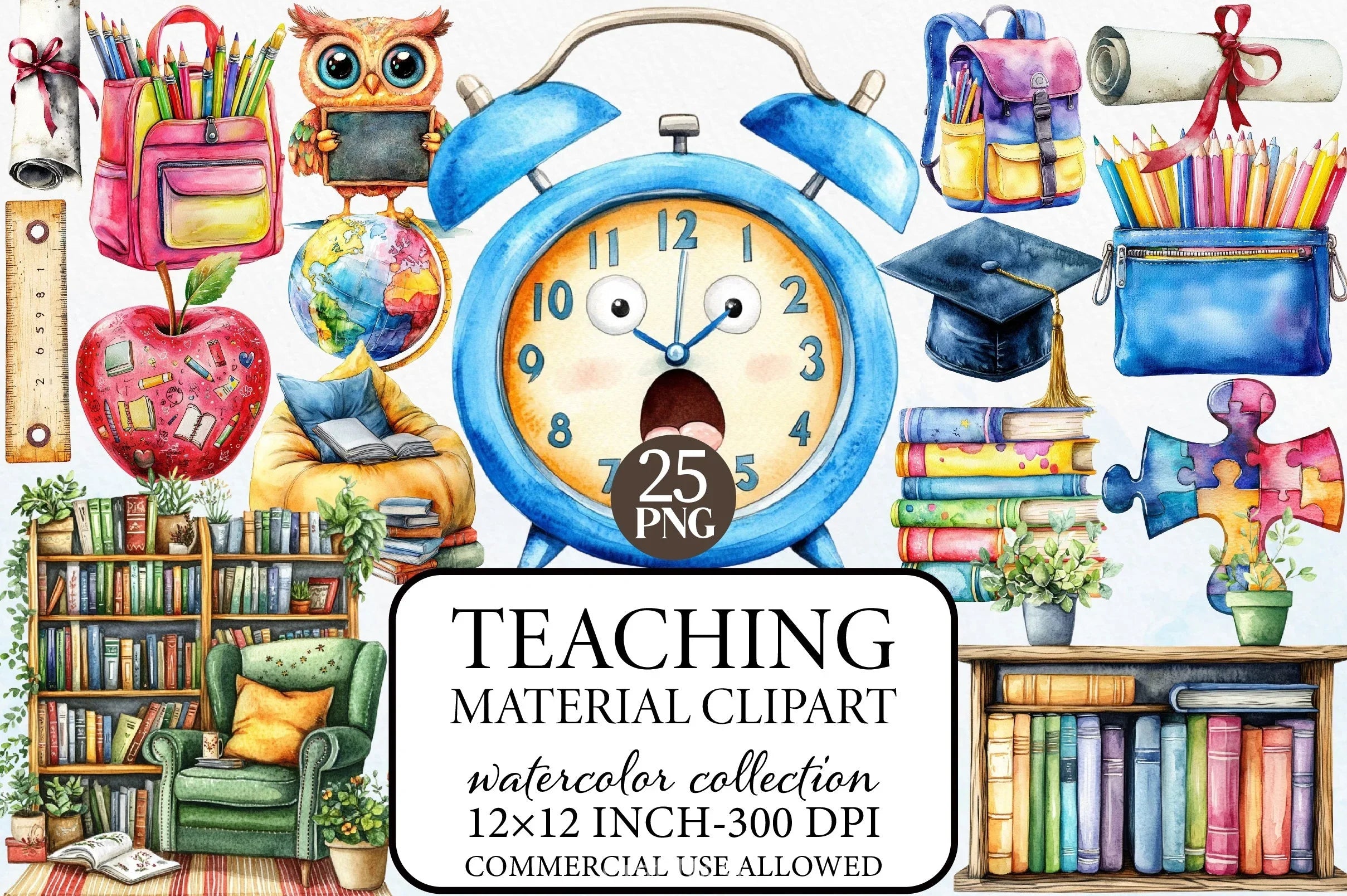 Teaching Material Clipart Bundle - CraftNest - Digital Crafting and Art