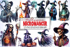 Halloween Necromancer Clipart Bundle - CraftNest - Digital Crafting and Art