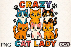 Funny Crazy Cat Lady Clipart Bundle - CraftNest - Digital Crafting and Art