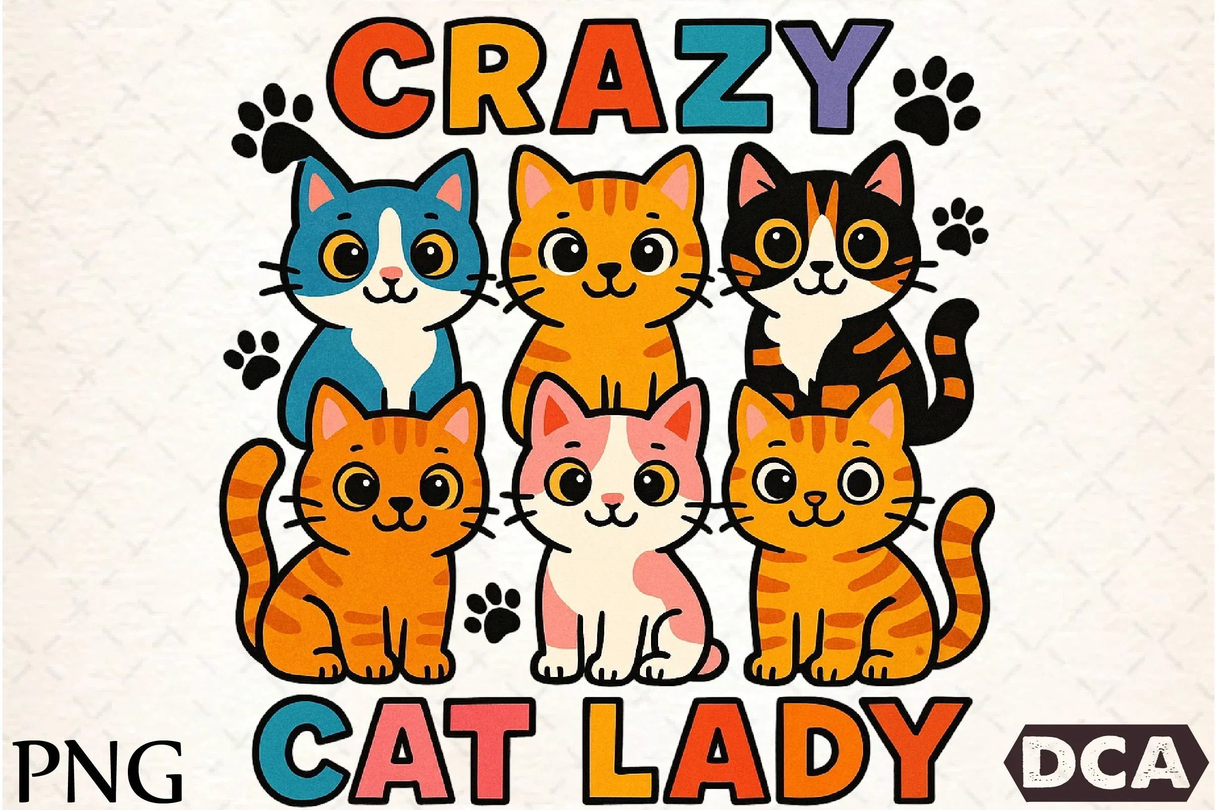 Funny Crazy Cat Lady Clipart Bundle - CraftNest - Digital Crafting and Art