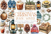 Rustic Winter Christmas Clipart Bundle