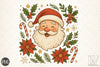 Vintage Santa Face Clipart Bundle
