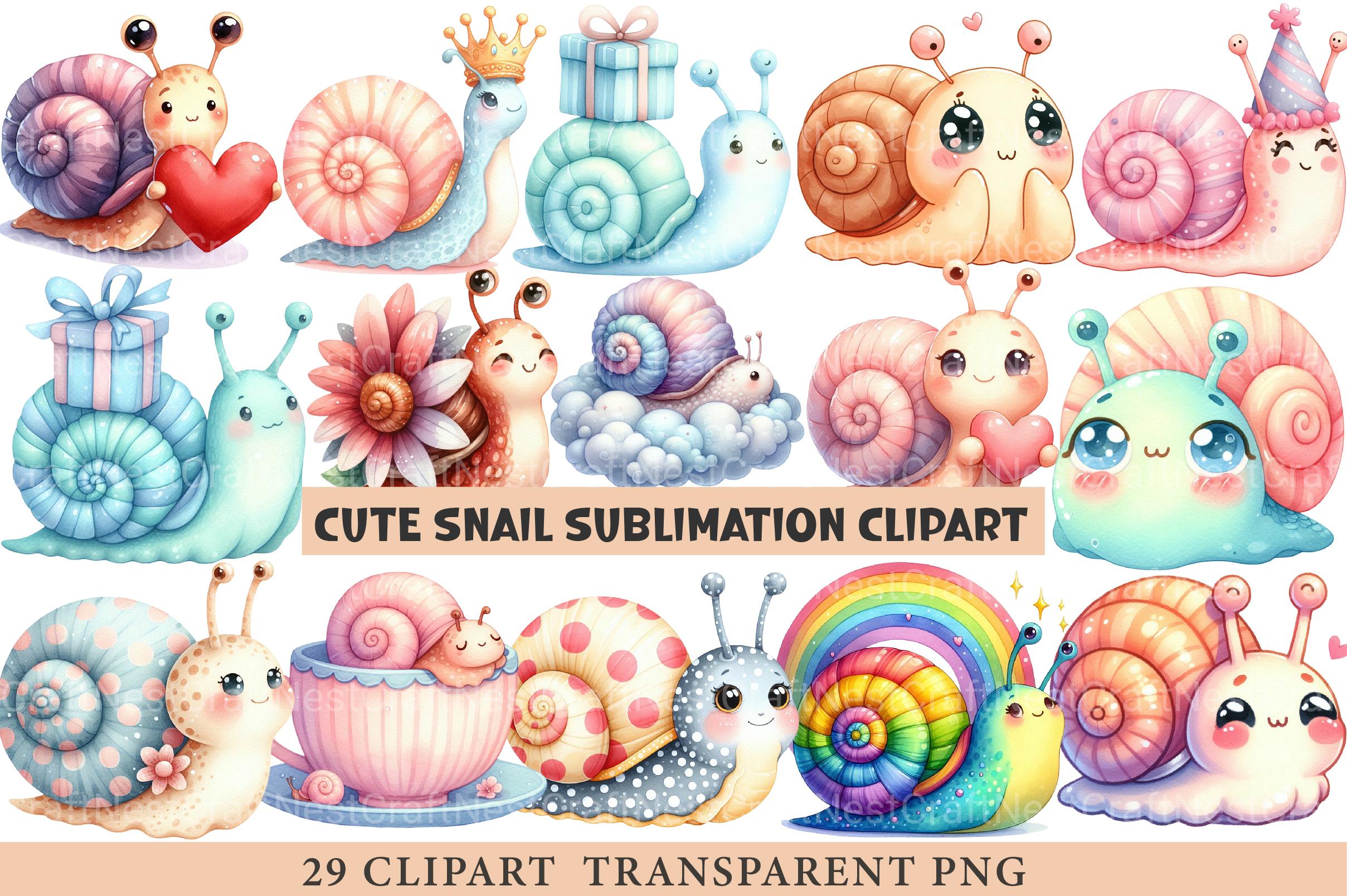 Cute Snail Clipart