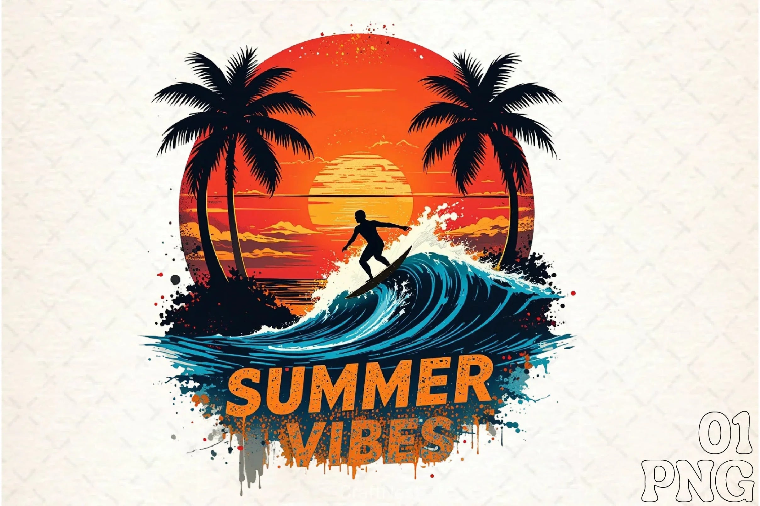 Summer Vibes Clipart Bundle 21 - CraftNest - Digital Crafting and Art