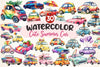 Rainbow Cute Summer Car Clipart Bundle