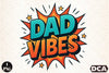Comic Style Dad Vibes Clipart Bundle