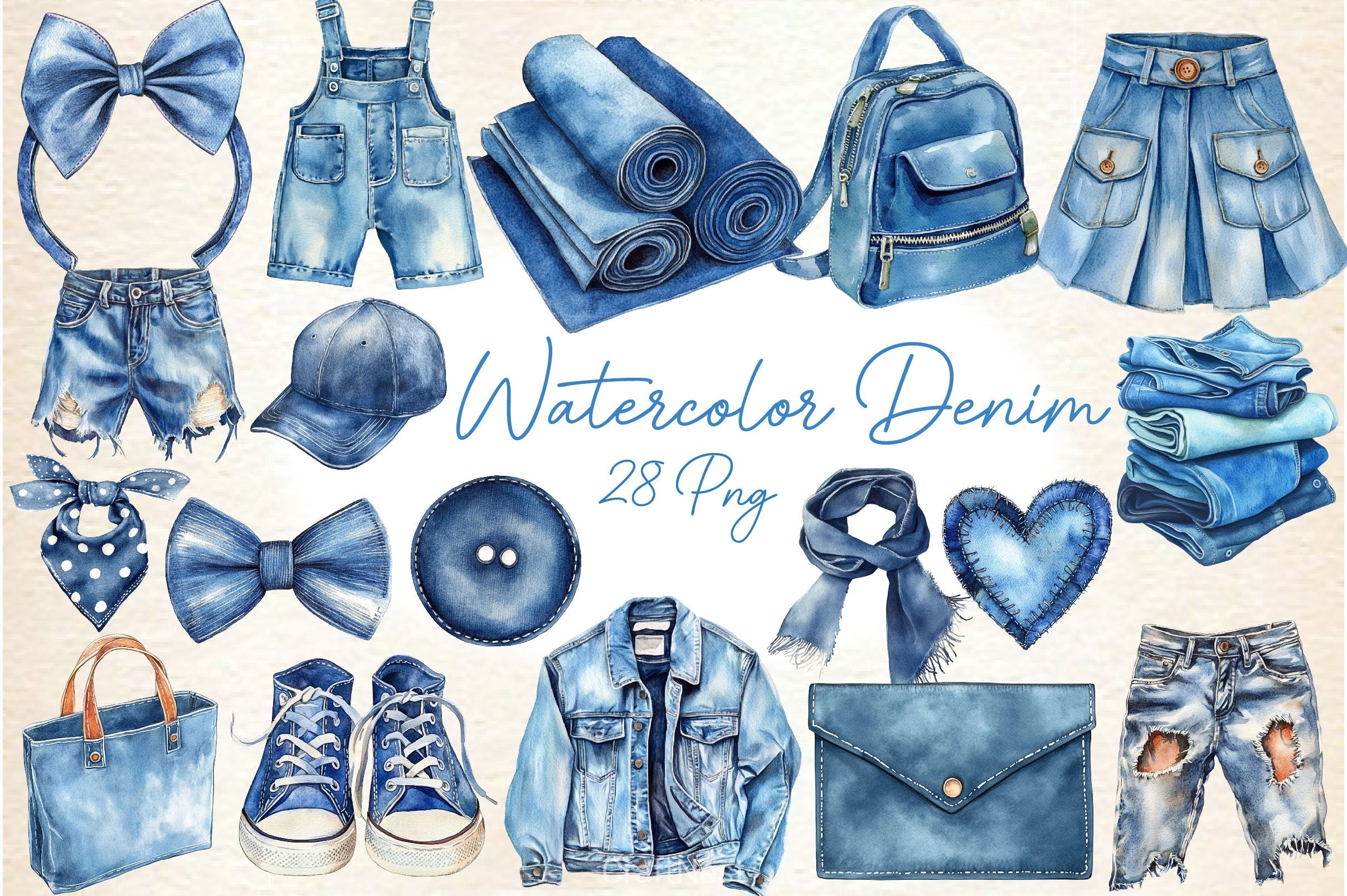 Denim Clipart Bundle 2