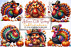 Autumn Turkey Clipart Bundle