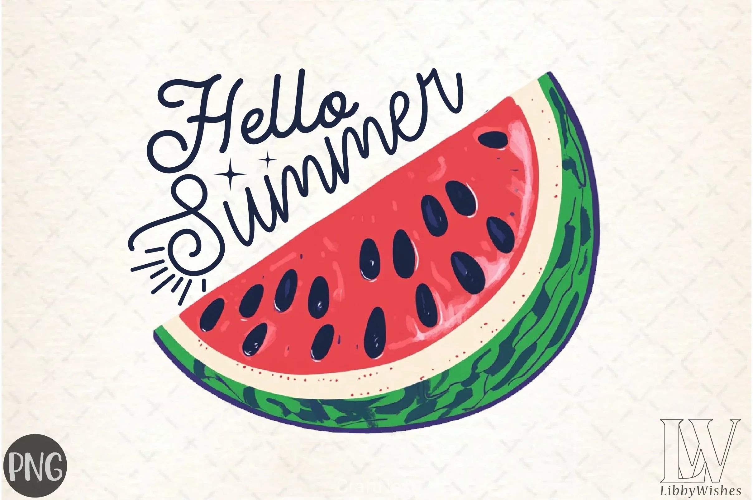 Hello Summer Watermelon Clipart Bundle 3 - CraftNest - Digital Crafting and Art