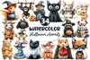 Quirky Halloween Animals Clipart Bundle