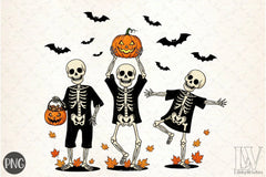 Dancing Skeleton Halloween Clipart Bundle - CraftNest - Digital Crafting and Art