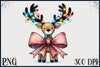 Christmas Reindeer Bow Clipart Bundle