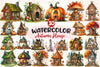 Whimsical Autumn House Clipart Bundle 2