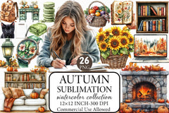 Autumn Clipart Bundle 12 - CraftNest - Digital Crafting and Art
