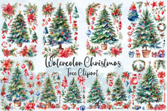 Christmas Tree Clipart Bundle 20 - CraftNest - Digital Crafting and Art